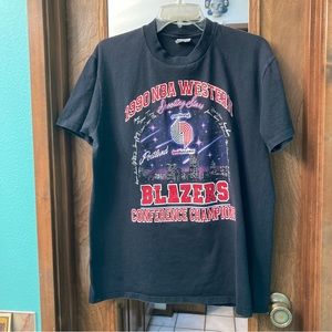 1990 NBA Blazers Western Conference Shirt